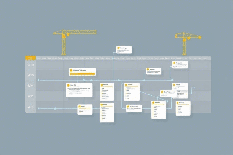 施工进度网络图软件6怎么做？如何高效构建项目进度计划并实时监控？