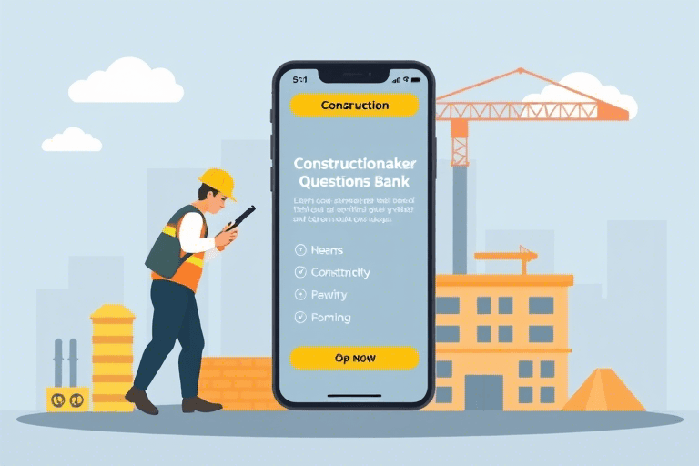 施工员简单考题答案软件怎么做？如何快速开发出高效备考工具？