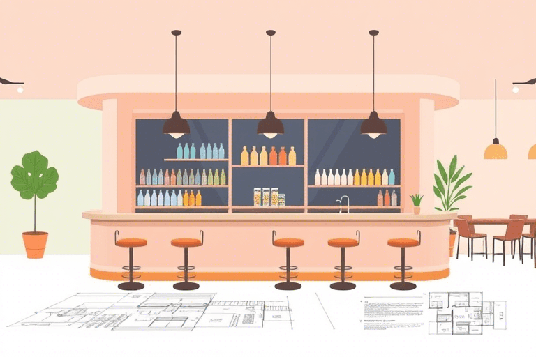 吧台施工图手绘图软件如何制作？详解从设计到输出的全流程
