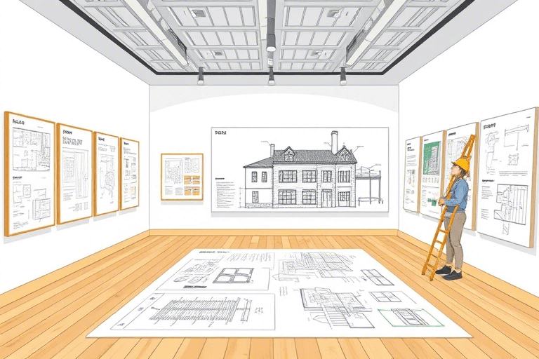 展厅施工图手绘图软件怎么做？如何高效绘制专业施工图纸？